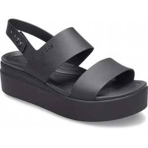 Sandales Crocs Brooklyn Low Wedge Noir Femme | CJH-7193281