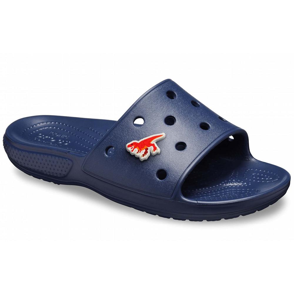 Sandales Crocs Classiche Claquette Bleu Marine Femme | HCQ-2028407