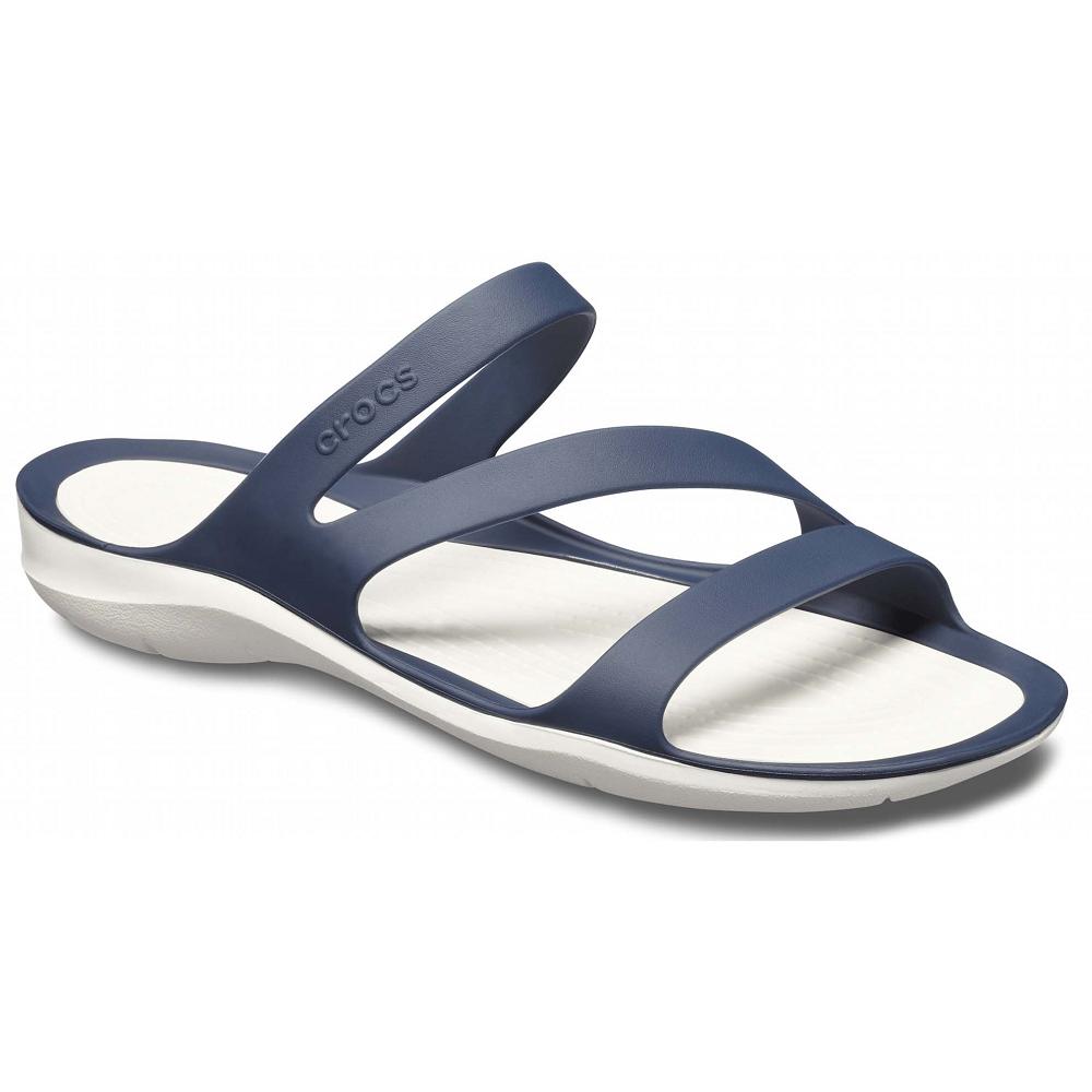 Claquette Crocs Swiftwater Sandal Bleu Marine Femme | DTZ-3405639