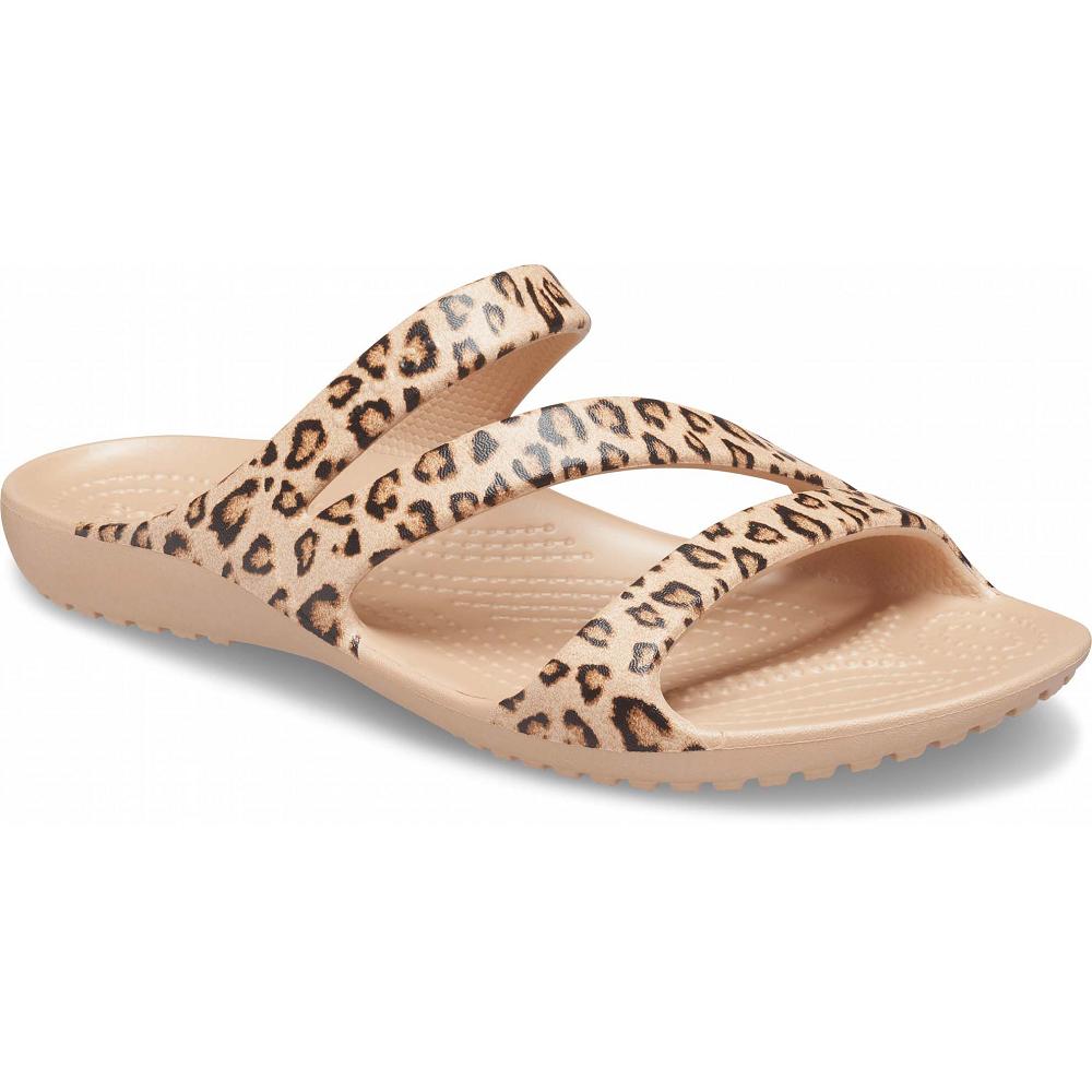 Claquette Crocs Women's Kadee II Graphic Sandal Marron Femme | VWT-1770538