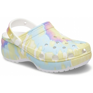 Compensées Crocs Classiche Plateforme Tie-Dye Graphic Clog Multicolore Femme | JUG-3985733